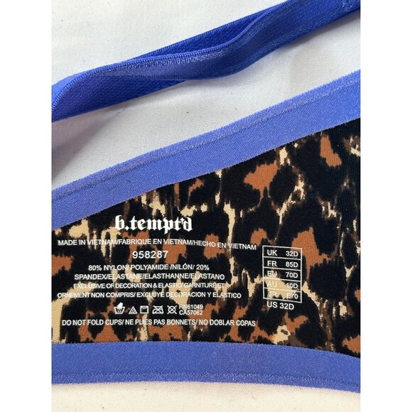 Womens B. Temptd Blue T-Shirt Bra 32D - Picture 6 of 8